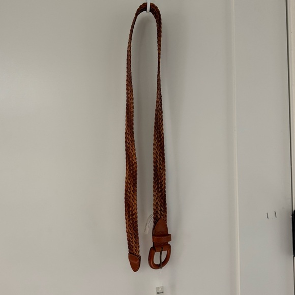 NWT / Madewell Woven Leather Belt in Camel Multi - Picture 4 of 6